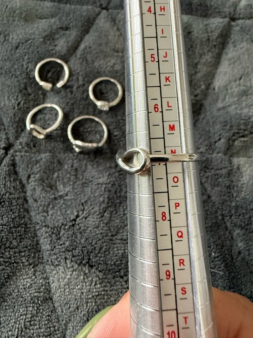 Silver Tone Stackable Ring Set - Picture 7 of 10